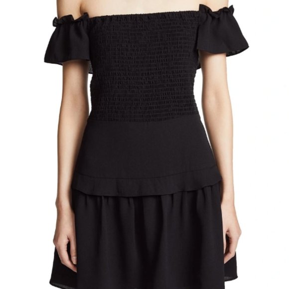 NWOT Ali & Jay Sweet Rose Mini Dress Black - Picture 1 of 5